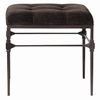 Grayson Cast Iron Frame Fabric Bench