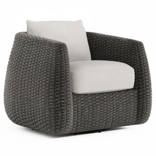 Sarene Woven Outdoor Swivel Chair w/Full 360 Degree Rotation