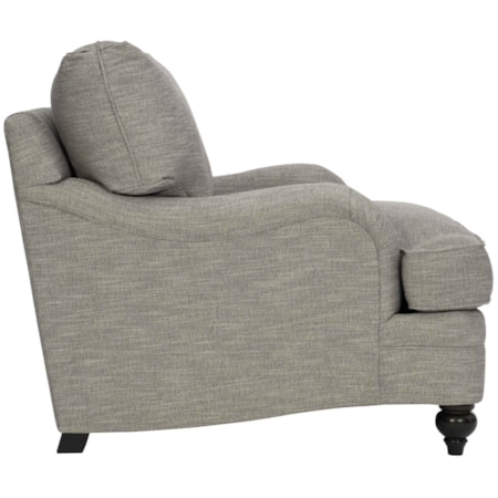 Tarleton Fabric Chair 1/2 without Pillows