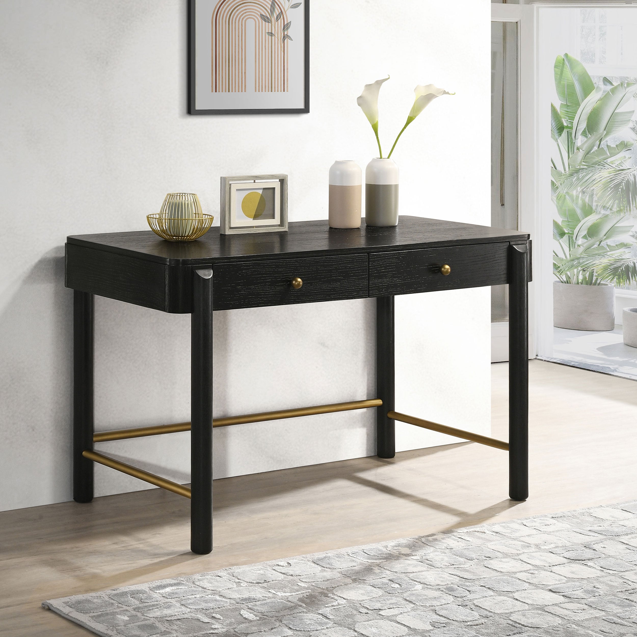 2-drawer Vanity Desk Makeup Table