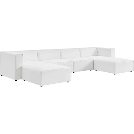 4-Piece Sofa and 2 Ottomans Set