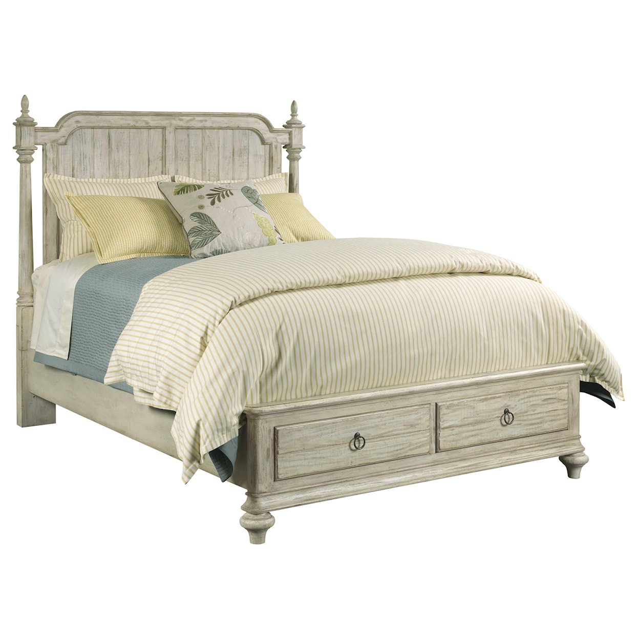 Kincaid Furniture Weatherford King Westland Bed with Storage Footboard