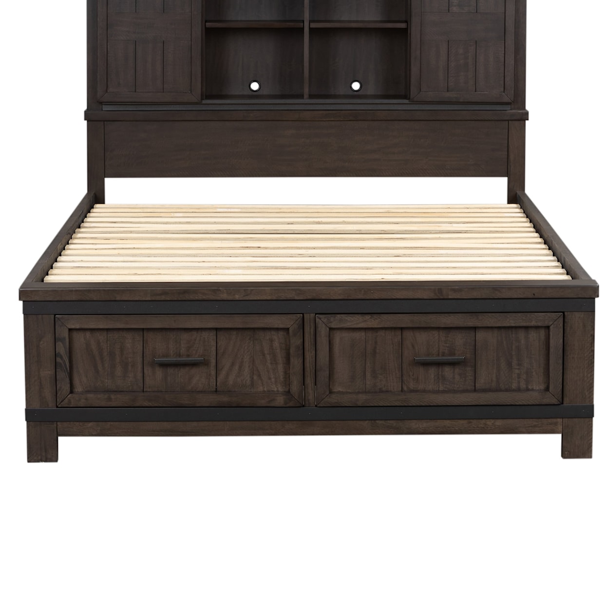 Liberty Furniture Thornwood Hills 4-Piece King Bookcase Bed Set