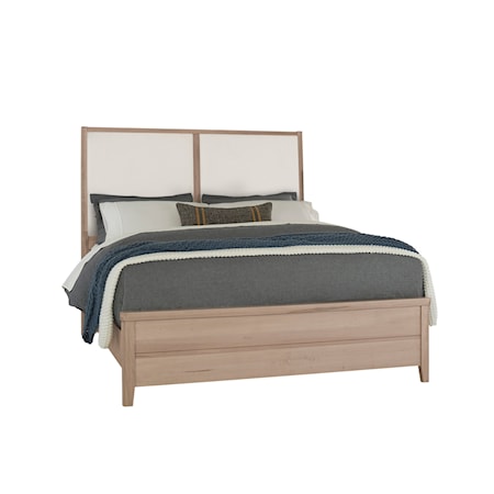 California King Upholstered Panel Bed