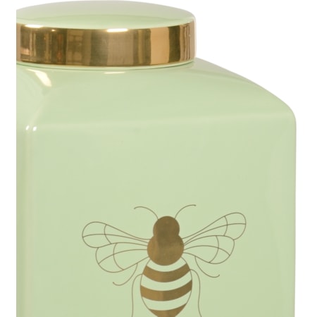 Bee Gracious Ginger Jar - Pistachio