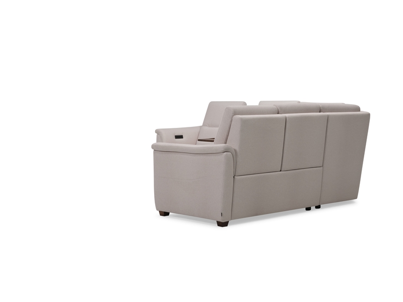 Palliser Oxford 4-Seat Corner Curve Oxford Console Sectional