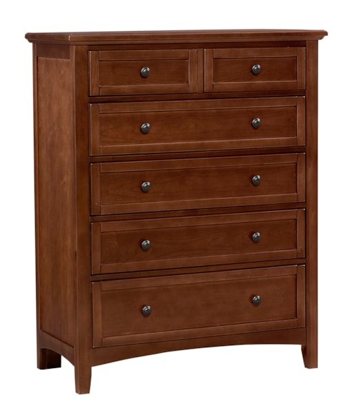 Transitional 5-Drawer Chest with Dovetail Construction