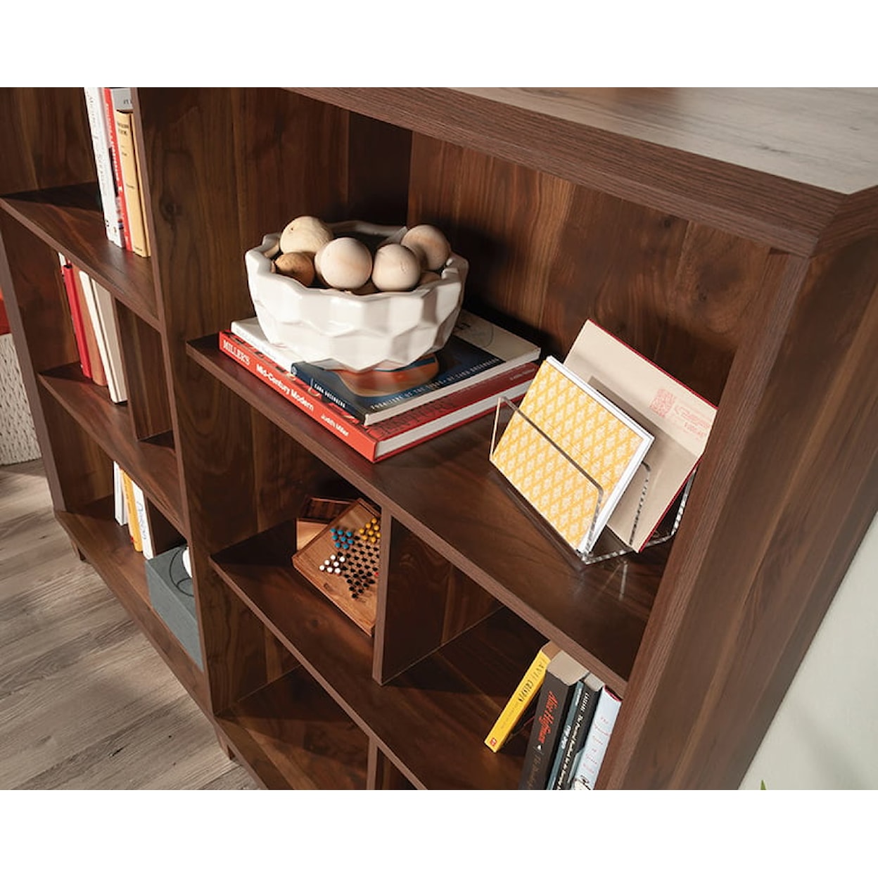 Sauder Willow Place Cubby Storage Bookcase