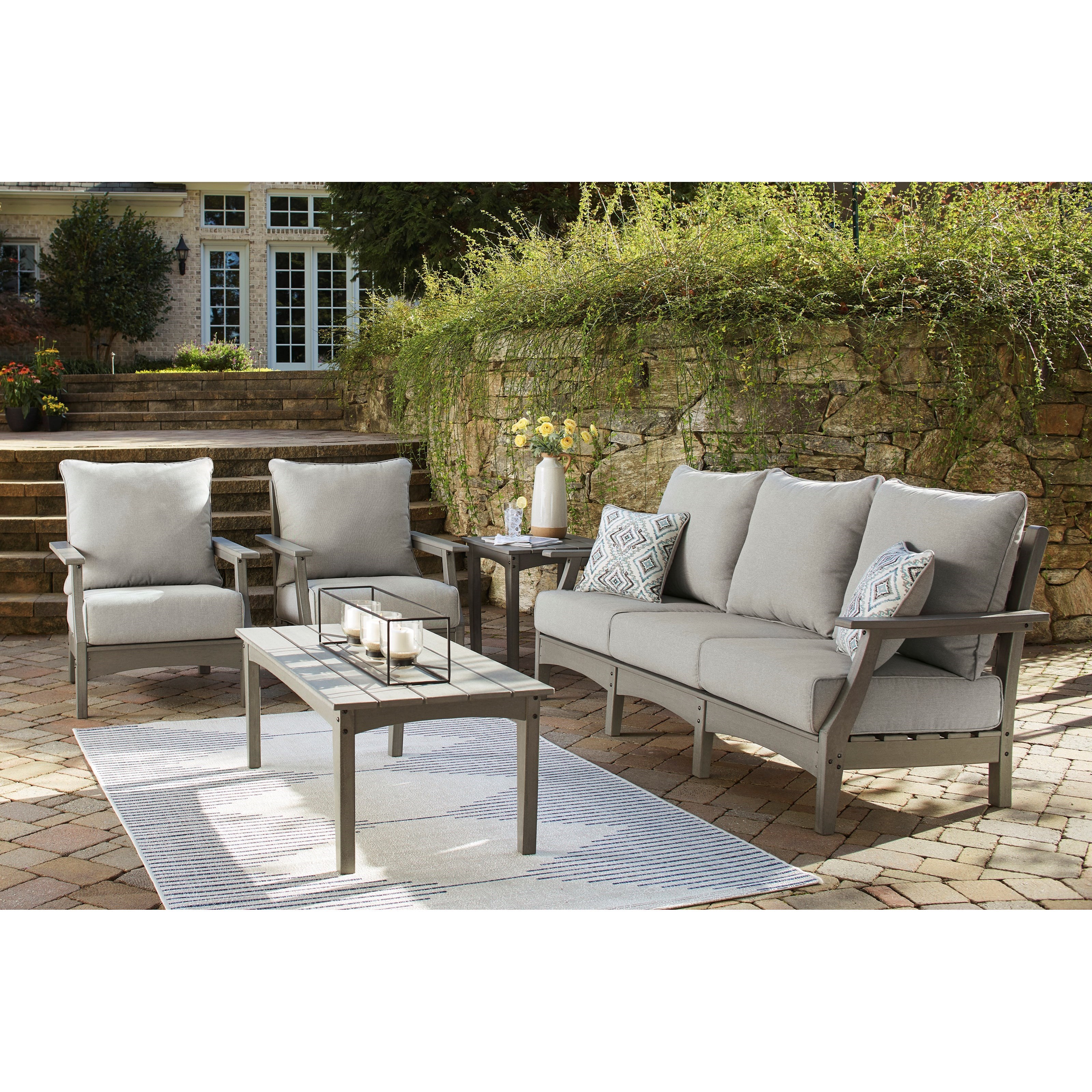 ashley outdoor table and chairs