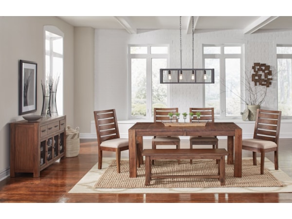 6 Piece Dining Set w/Bench