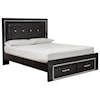 Michael Alan Select Kaydell Queen Uph Storage Bed with LED Lighting
