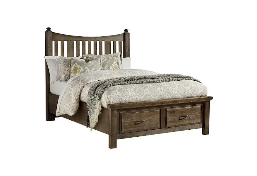 Maple Road Queen Slat Storage Bed by Artisan & Post at Esprit Decor Home Furnishings