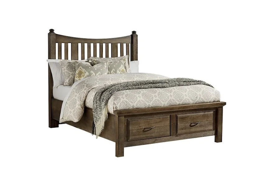 Maple Road King Slat Storage Bed by Artisan & Post at Esprit Decor Home Furnishings