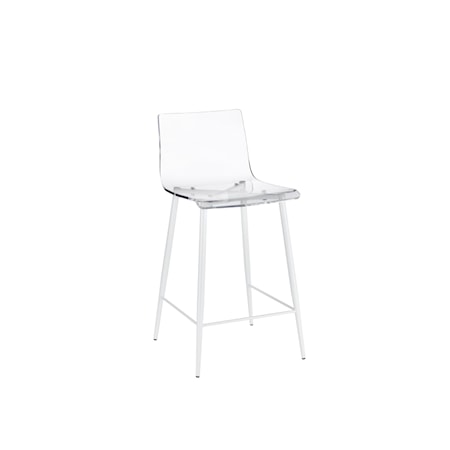 Acrylic Counter Height Stool