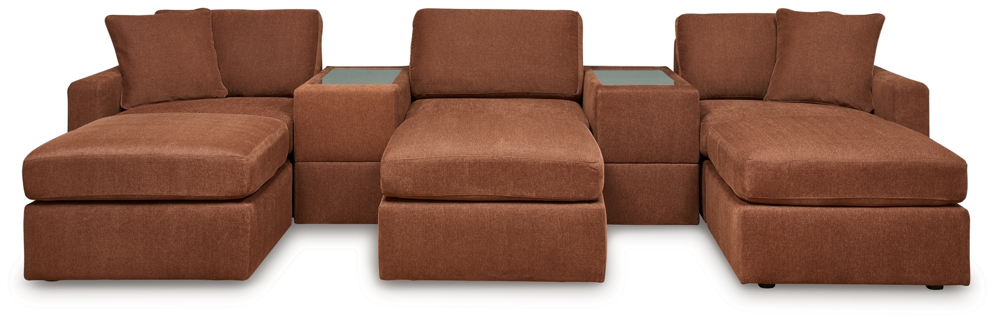 Signature Design by Ashley Modmax 5-Piece Sectional And 3 Ottomans
