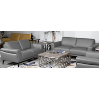 Contemporary Stationary Living Room Set-Slate