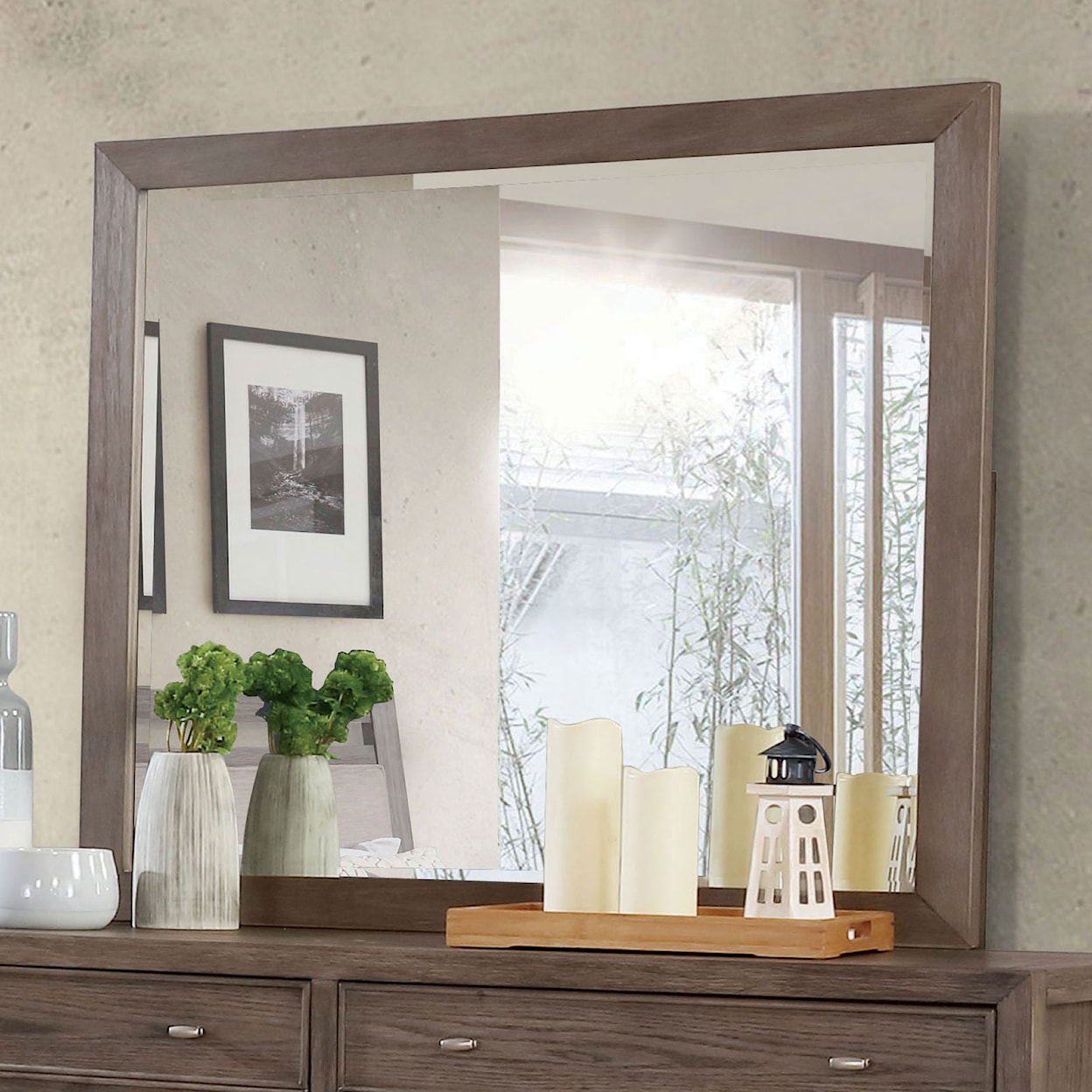 Furniture of America Tawana Dresser Mirror