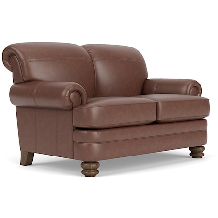 Traditional Rolled Back Loveseat