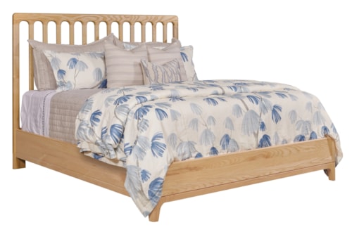 Transitional Queen Spindle Bed