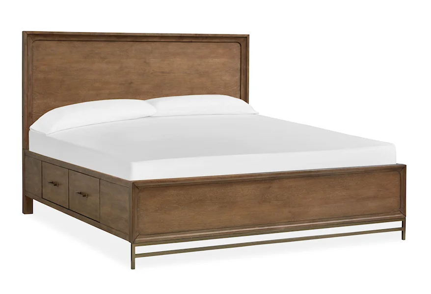 Lindon Bedroom King Panel Storage Bed by Magnussen Home at Stoney Creek Furniture 