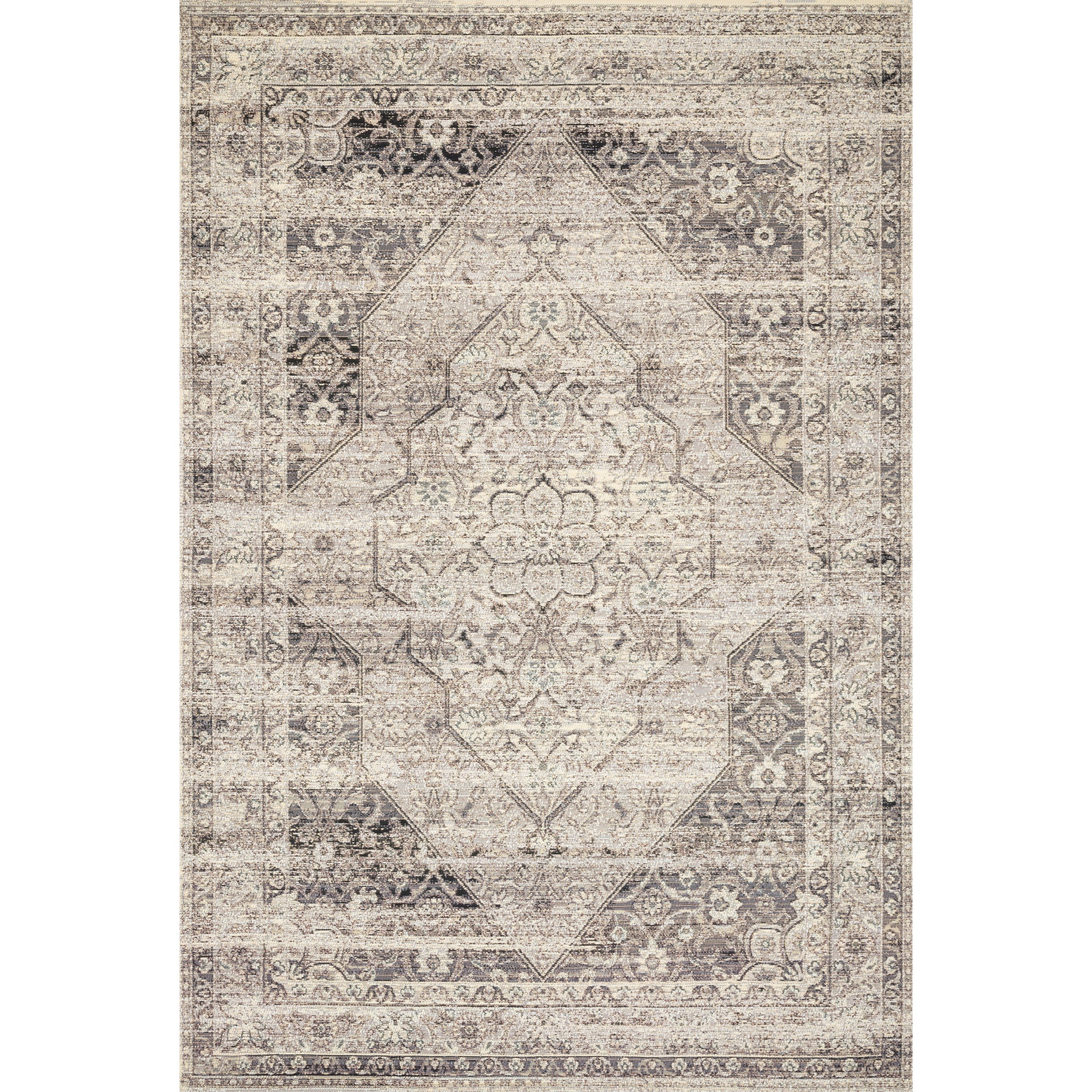 1'6" x 1'6"  Stone / Ivory Rug
