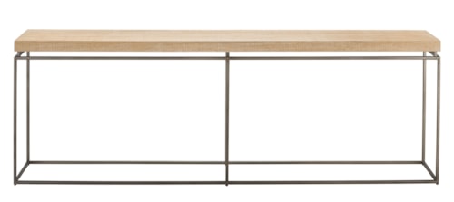Contemporary Console Table with Metal Base