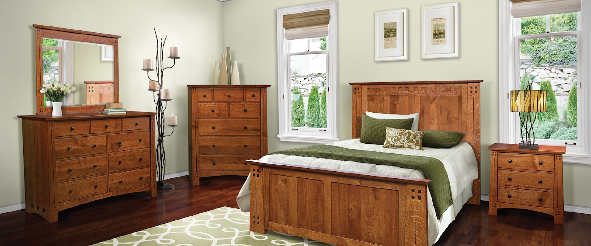 Customizable Solid Wood Bedroom Group