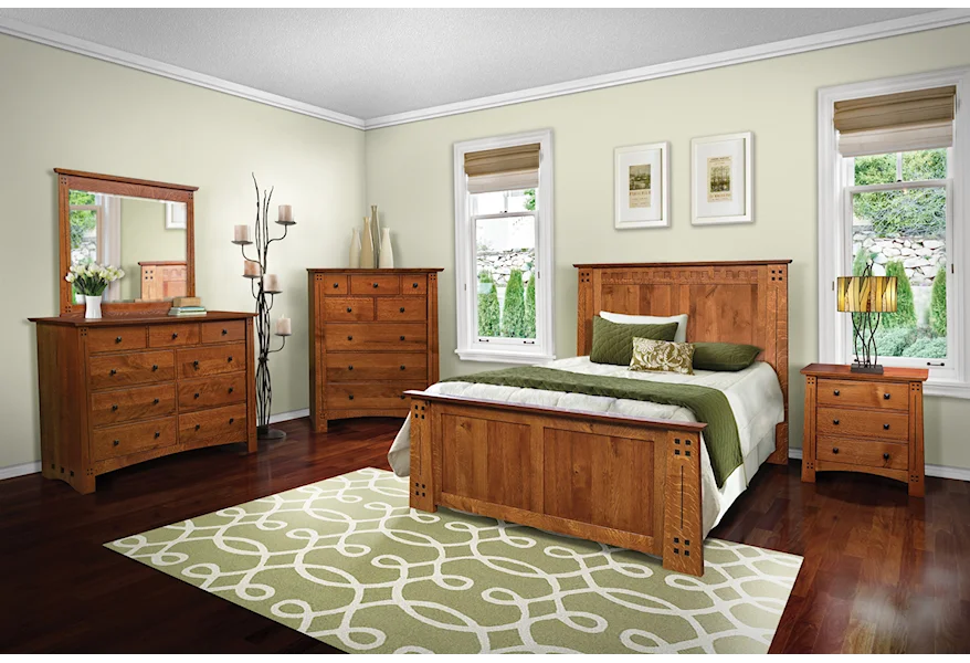 Olde Town Mission Bedroom Group by JF Hardwood Designs at Saugerties Furniture Mart