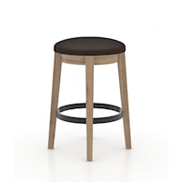 Upholstered fixed stool