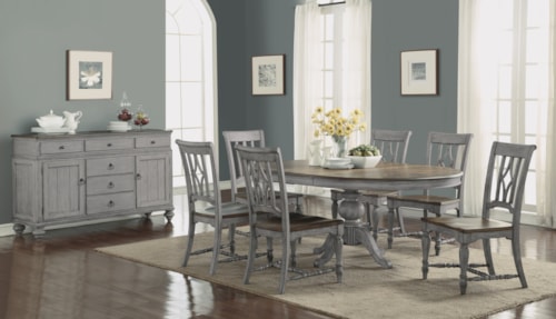 Relaxed Vintage Table and Chair Set