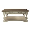Liberty Furniture Morgan Creek Square Cocktail Table with Storage