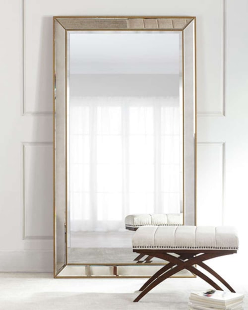 Beaded Leaner Mirror