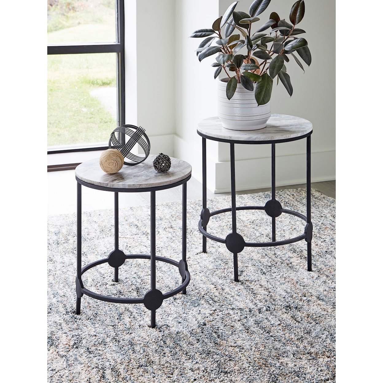 Signature Design by Ashley Beashaw Accent Table (Set of 2)