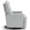 Best Home Furnishings Carissa Swivel Glider Recliner w/ Inside Handle