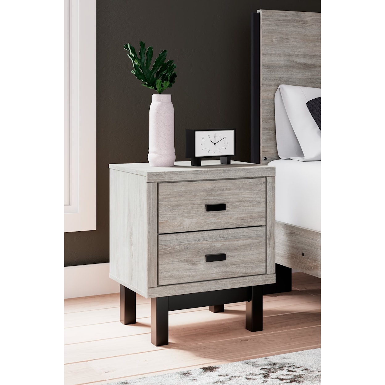 Ashley Vessalli 2-Drawer Nightstand