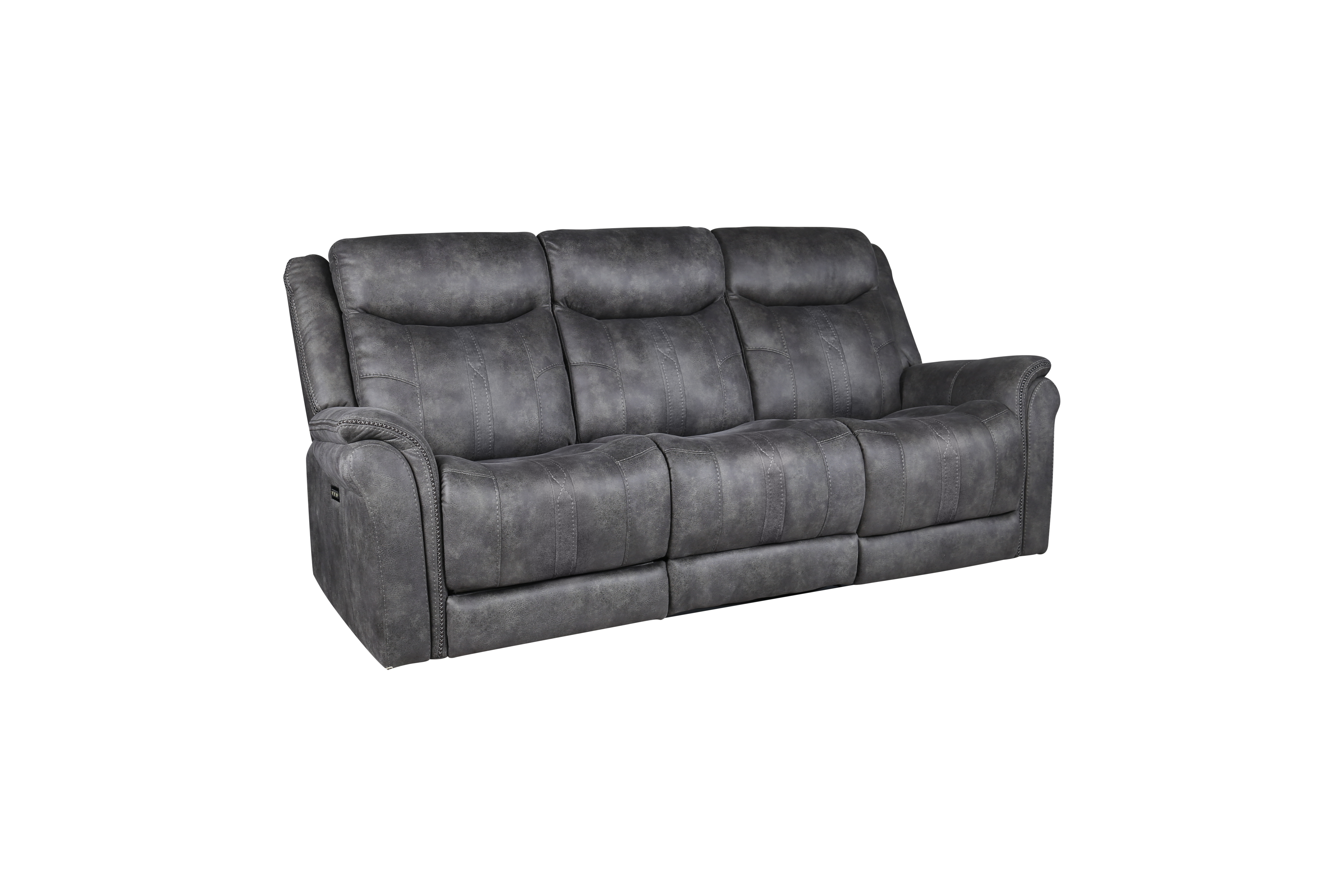 Steve Silver Morris MOR950SS Power Reclining Sofa with USB Port