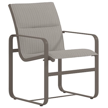 Low-Back Padded Sling Dining Chair