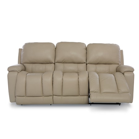 Power Reclining Sofa w/ Headrest &amp; Lumbar