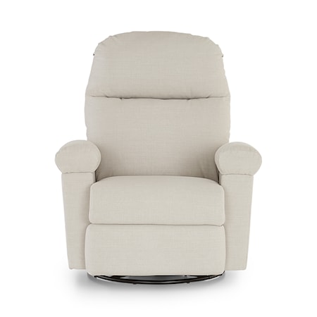 Swivel Glider Recliner w/ Adjustable Arms