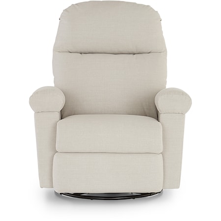 Swivel Glider Recliner w/ Adjustable Arms