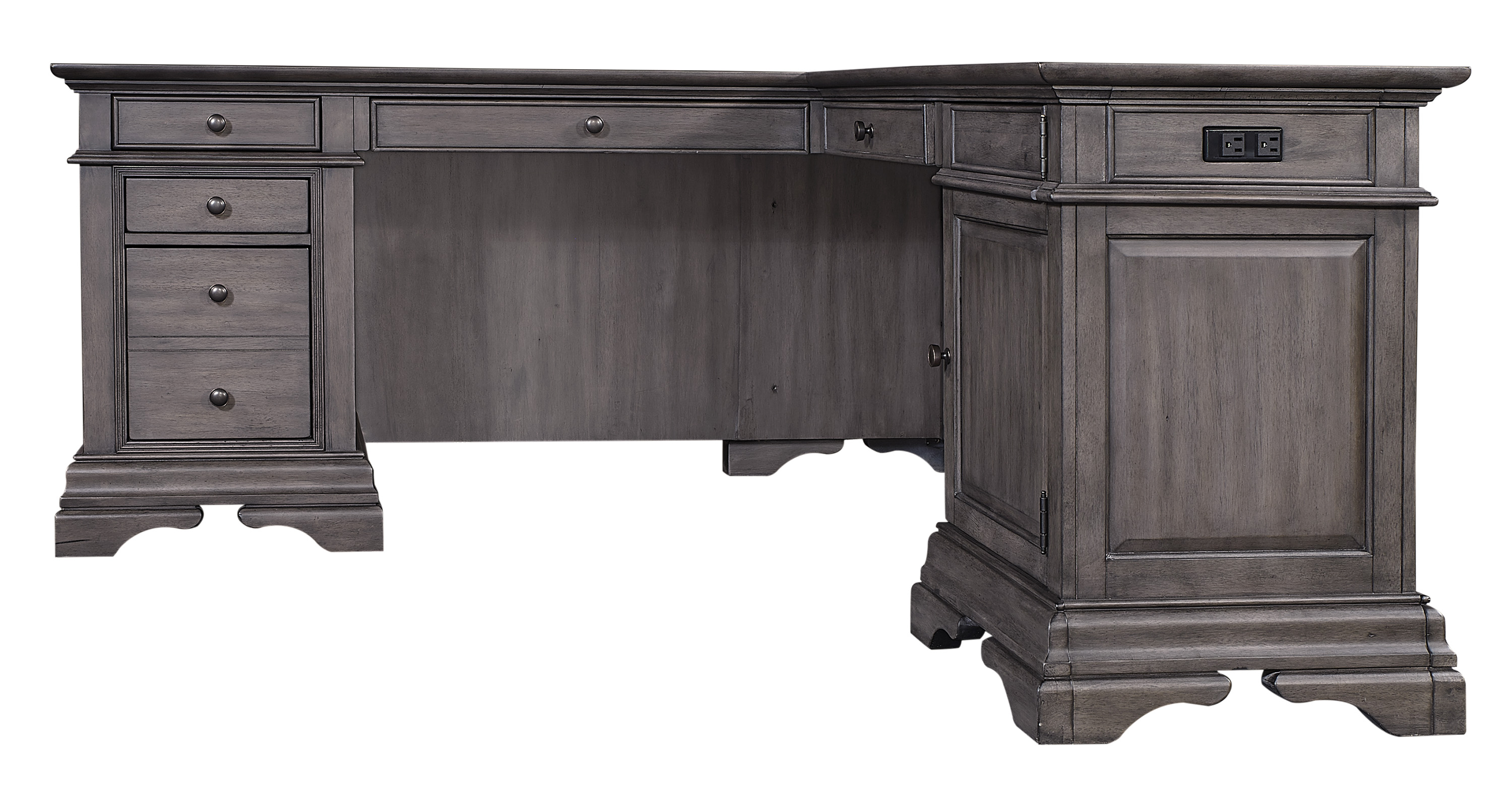 Traditional l deals shaped desk