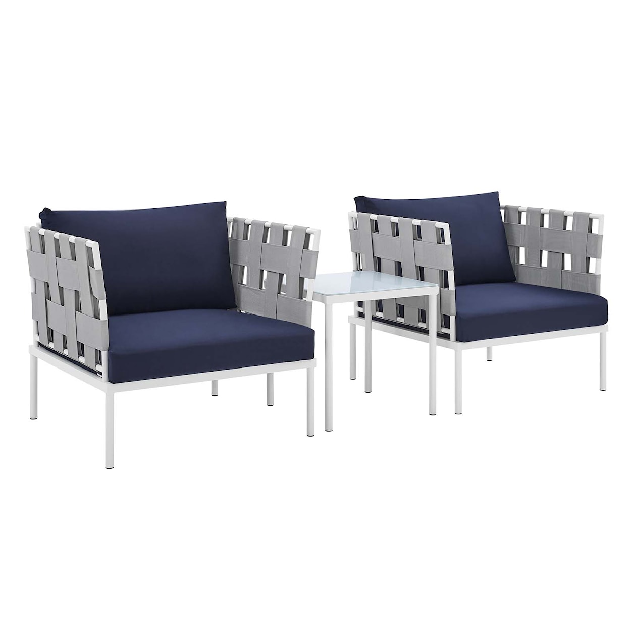 Modway Harmony Outdoor 3-Piece Seating Set