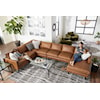 Best Home Furnishings Trafton Leather 6-Seat Sectional Sofa w/ Chaise