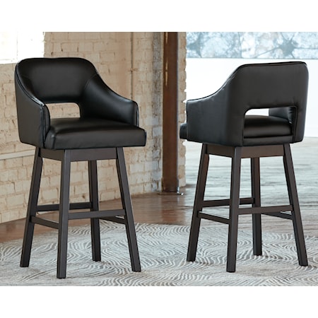 Tall Uph Swivel Barstool