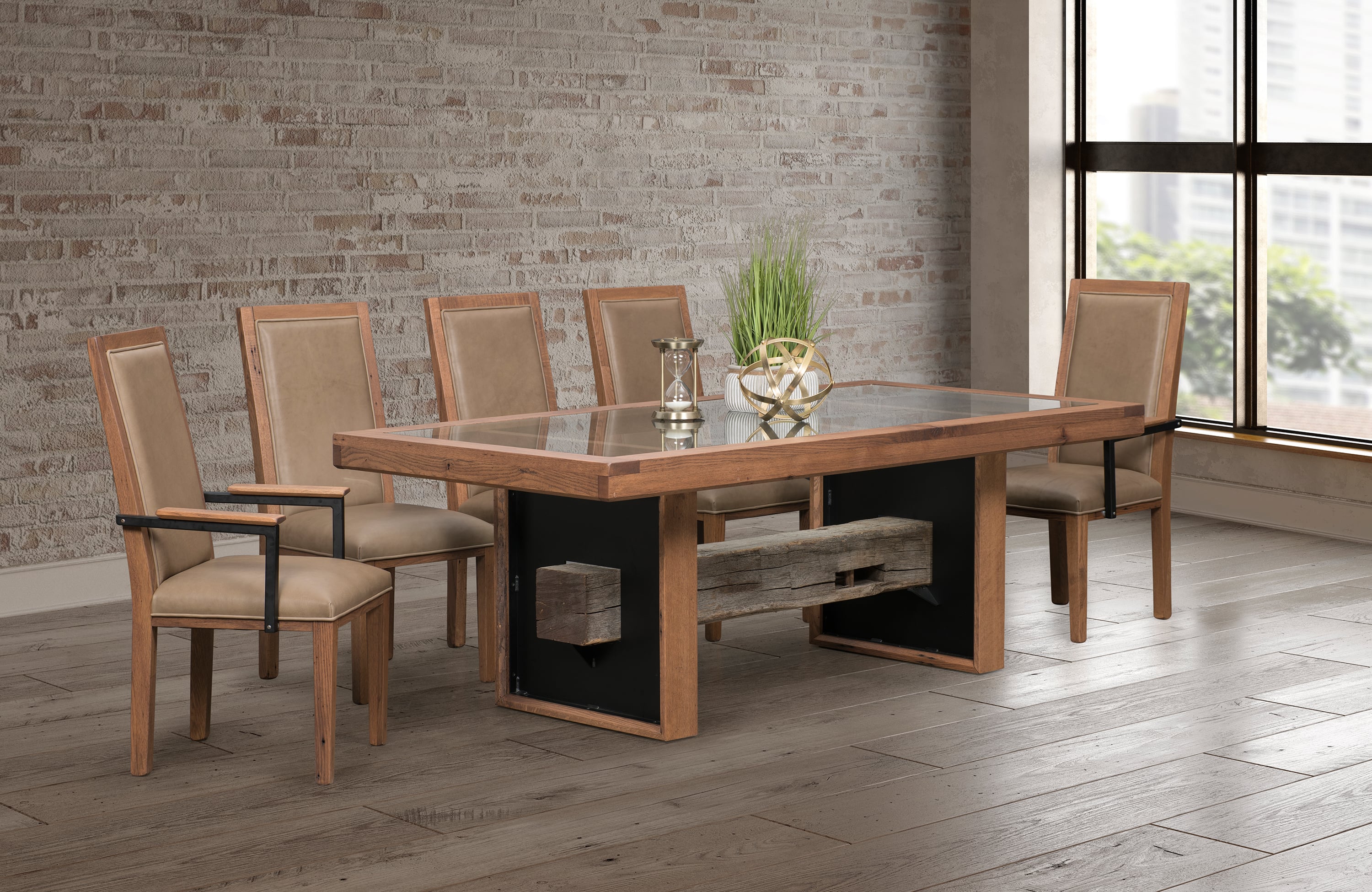 72" Tempered Glass Dining Table