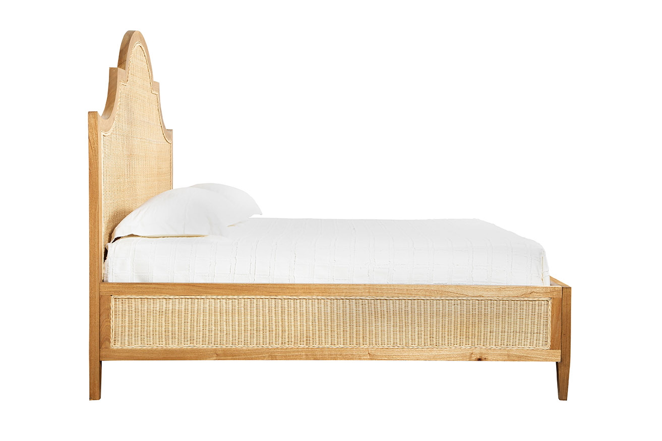 Furniture Classics Furniture Classics King Bed with Woven Rattan