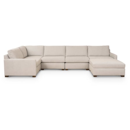 Colby Thin Track Arm U-Shaped Sectional