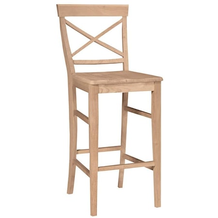 30" X-Back Stool