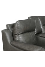 Steve Silver Trento Mid-Century Modern Power Reclining Loveseat with Storage Console