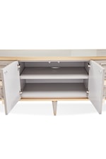 Michael Amini St. Charles Glam 4-Drawer Console Table with Cable Management